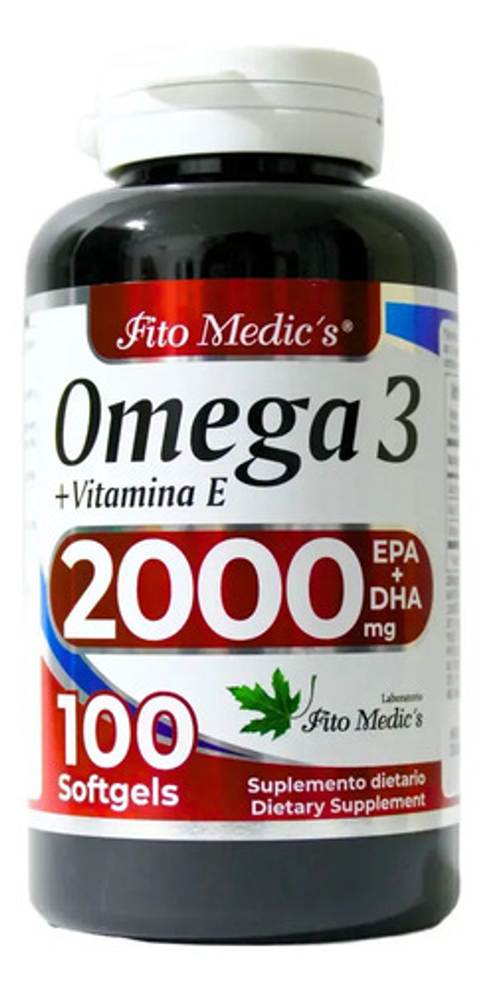 Omega 3 2000mg X100 Perlas Epa+dha Capsulas Fitomedics Sin Sabor 1