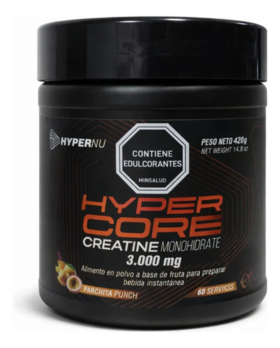 Creatina Monohidratada Hypernu Hyper Core 420g Sabor Parchit 1
