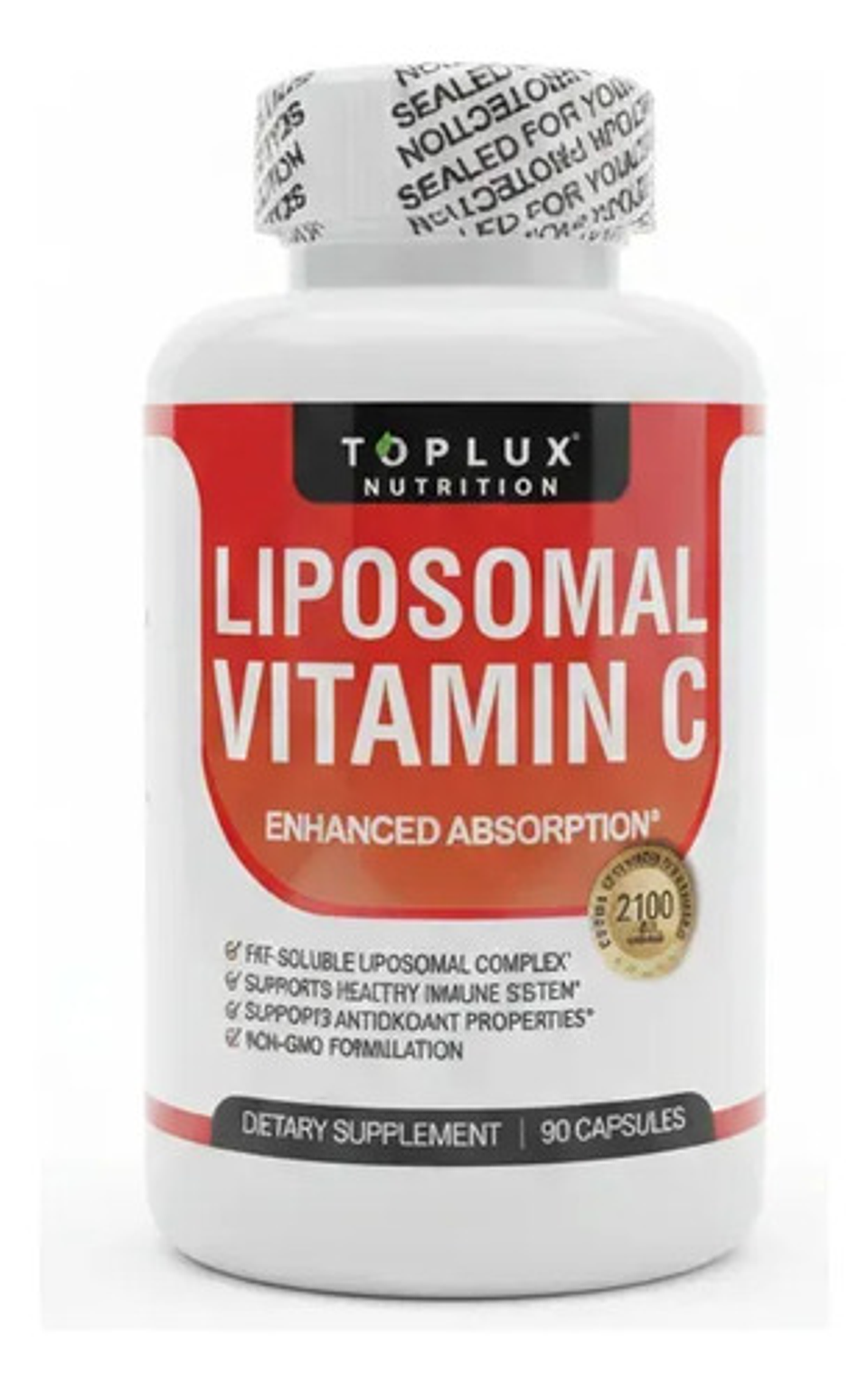 Vitamina C Liposomal 2100mg Toplux - Alta Absorción Vegana 2