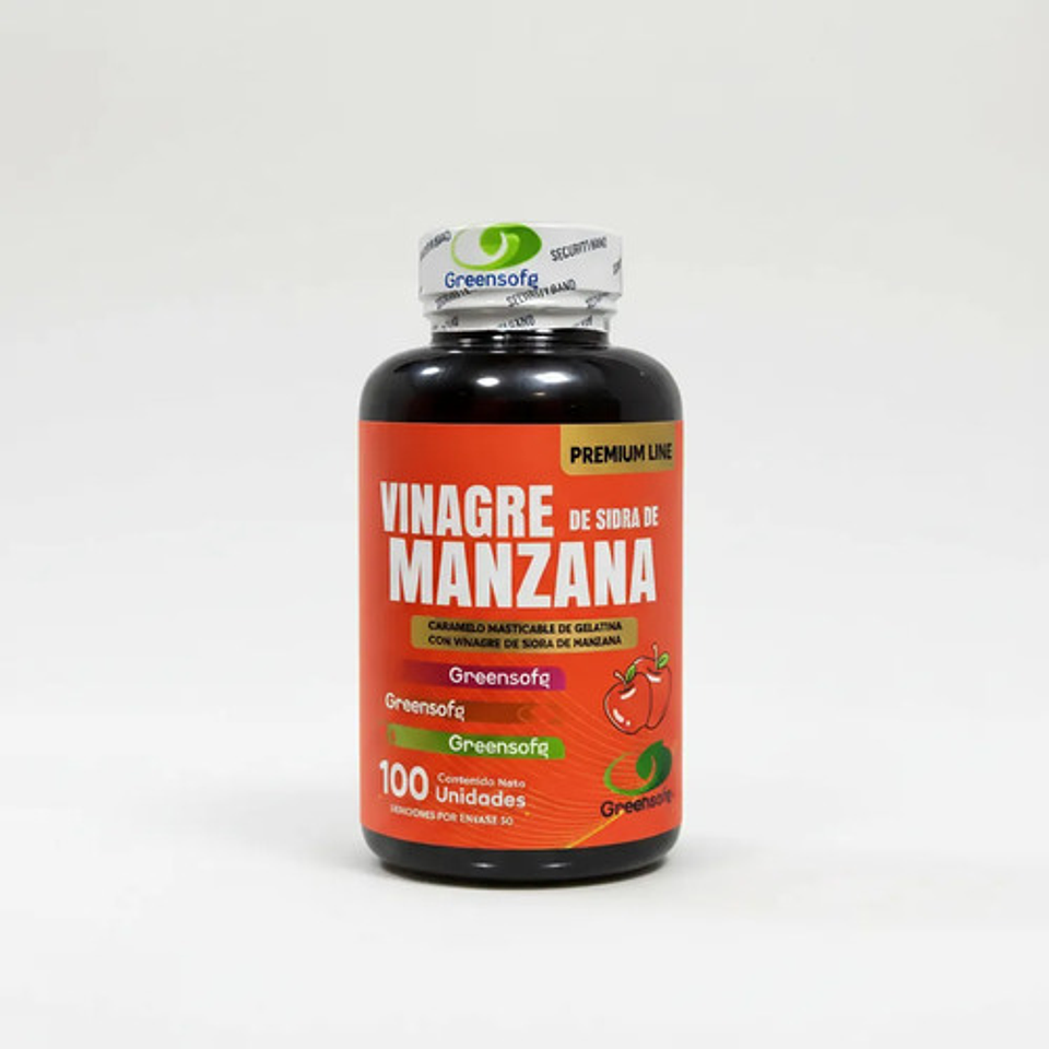 Gomitas Vinagre De Manzana Greensofg 100 Unidades Premium 7