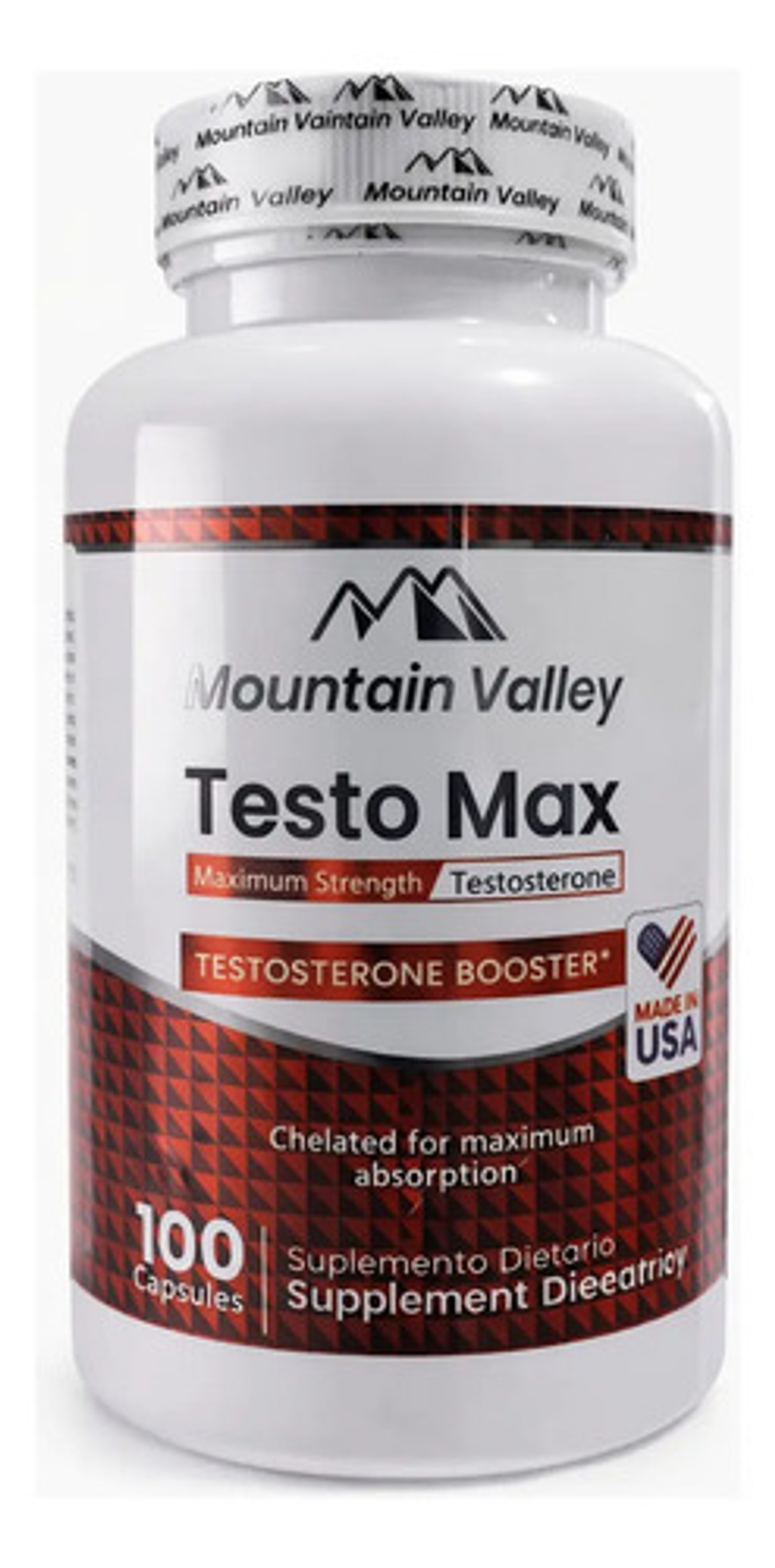 Testo Max Potenciador De Testosterona 100cáp Mountain Valley 1