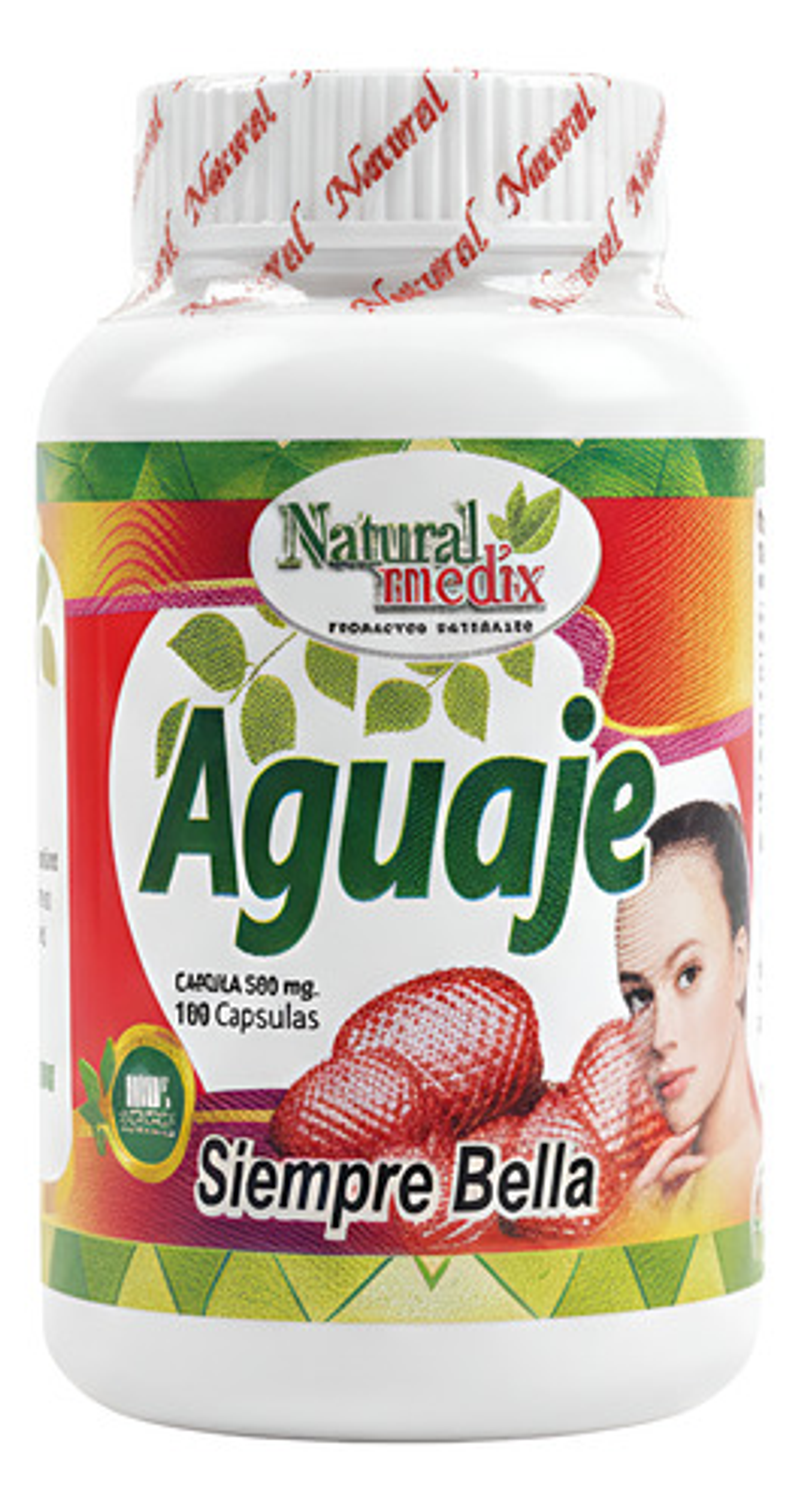 Suplemento Natural Medix Aguaje 100 En Tabletas Sin Sabor 1