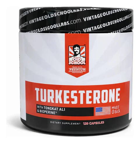 Turkesterone Old School Labs 120 Cápsulas Con Tongkat Ali