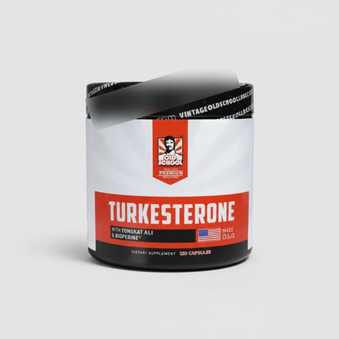 Turkesterone Old School Labs 120 Cápsulas Con Tongkat Ali 4
