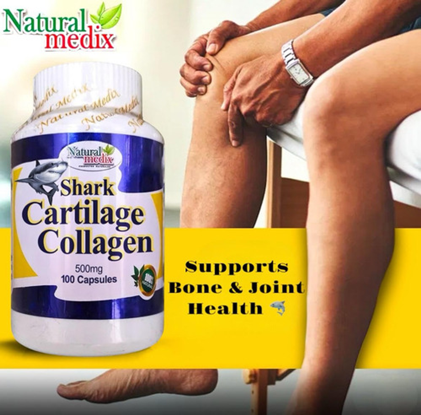Natural Medix Cartilago - Suplemento De Apoyo Articular Con 2