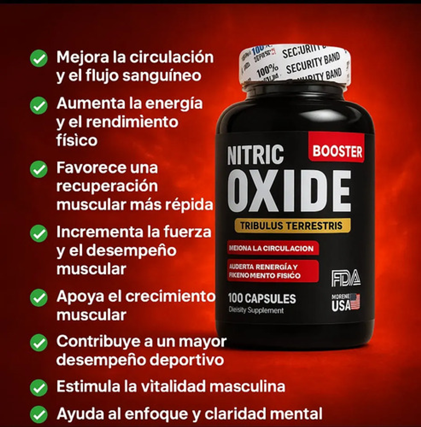 Nitric Oxide Potenciador Booster Crecimiento Muscular Pack 2 4