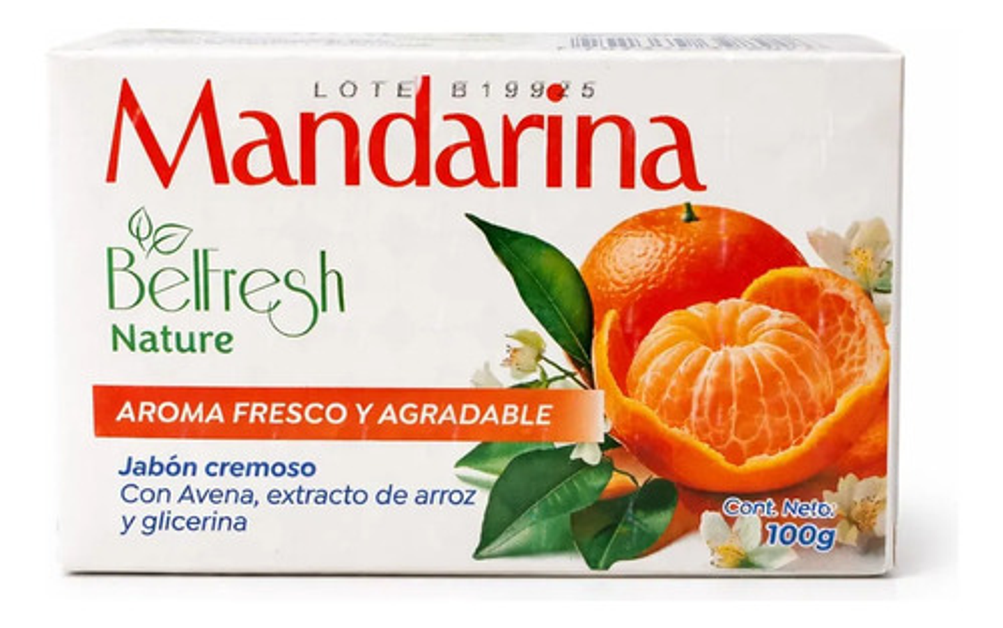 Jabón En Barra Belfresh Nature Mandarina 100g 1