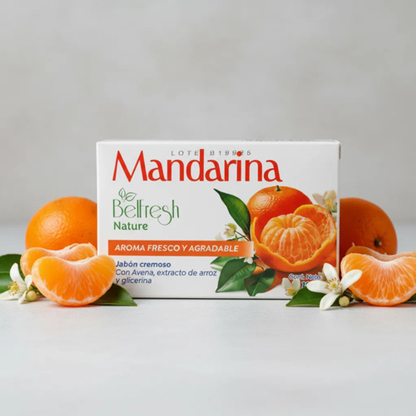 Jabón En Barra Belfresh Nature Mandarina 100g 3