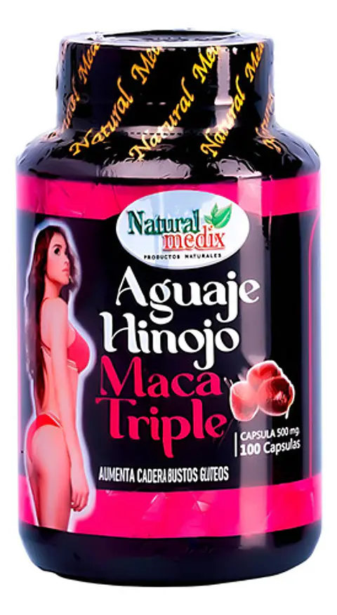 Natural Medix Aguaje Hinojo Maca Triple 100 Cápsulas Sin Sabor