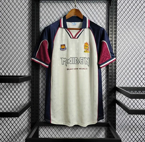 Camisola West Ham x Iron Maiden II Retro 99/01 Versão II