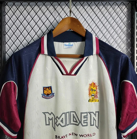 Camisola West Ham x Iron Maiden II Retro 99/01 Versão II
