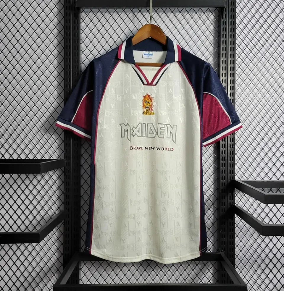Camisola West Ham x Iron Maiden II Retro 99/01 Versão I 1