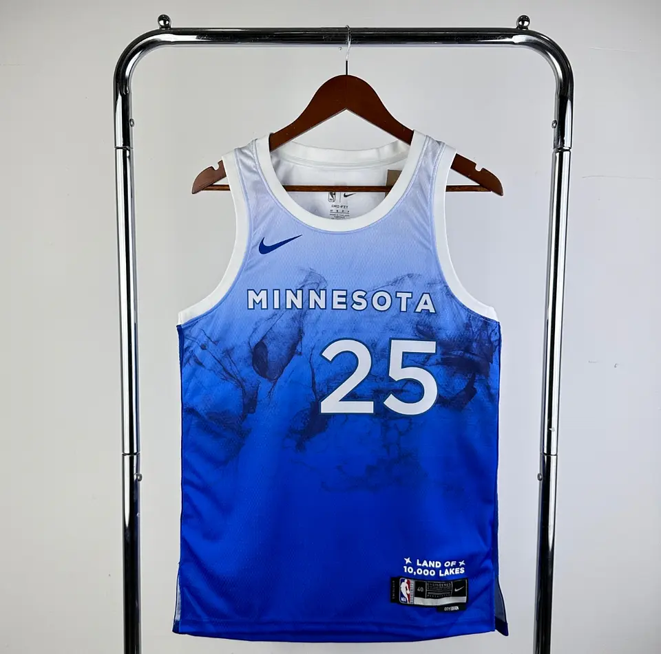 Camisola Minnesota Timberwolves 2024 - Rose N°25 1