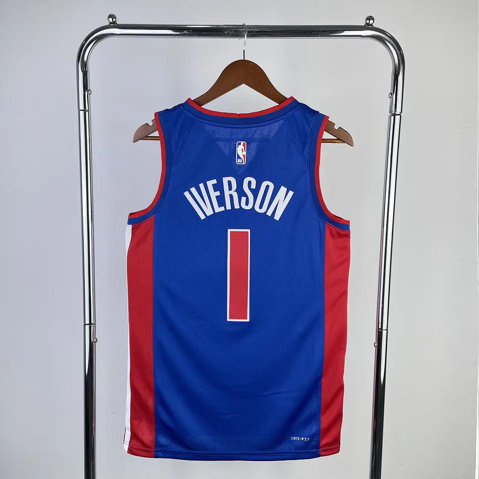Camisola Detroit Pistons 2023 - Iverson N°1 2