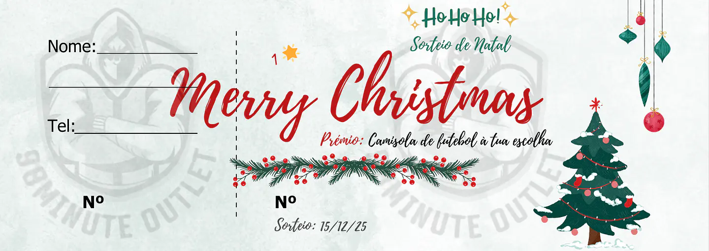 Rifa de Natal 2025 - 1 Camisola por 1€ 1