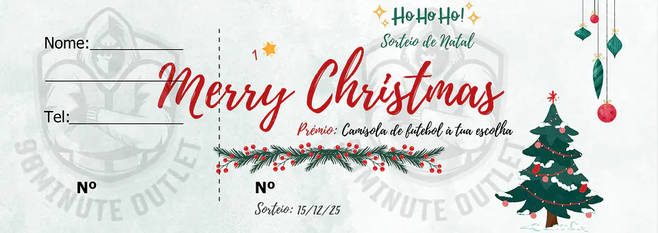 Rifa de Natal 2025 - 1 Camisola por 1€ 1