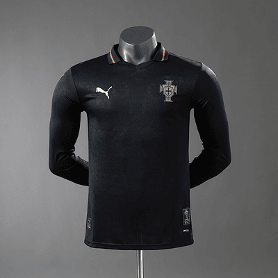 Camisola Portugal 25/26 - Edição Especial Pantera Negra - Versão Jogador - Manga Longa