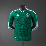 Camisola México I - FIFA WC 2026 - Versão Jogador - Manga Longa
