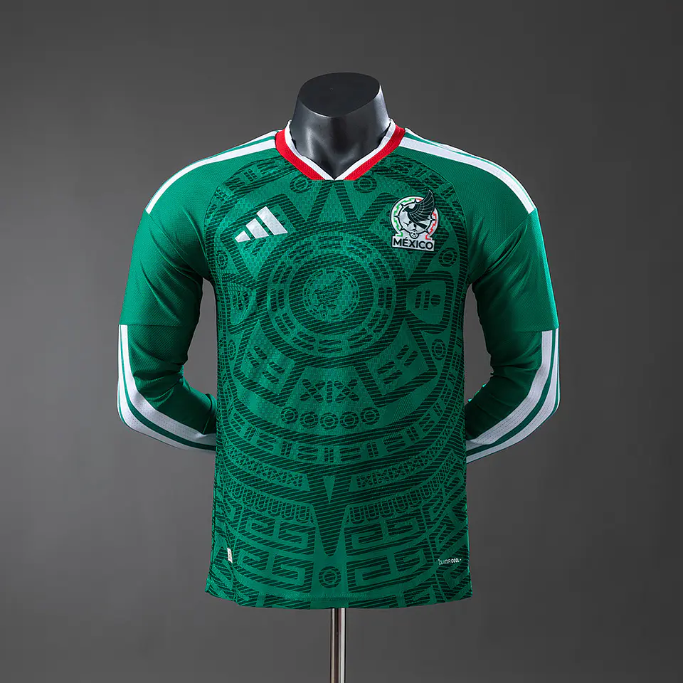 Camisola México I - FIFA WC 2026 - Versão Jogador - Manga Longa 1
