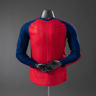 Camisola Espanha I - FIFA WC 2026 - Versão Jogador - Manga Longa