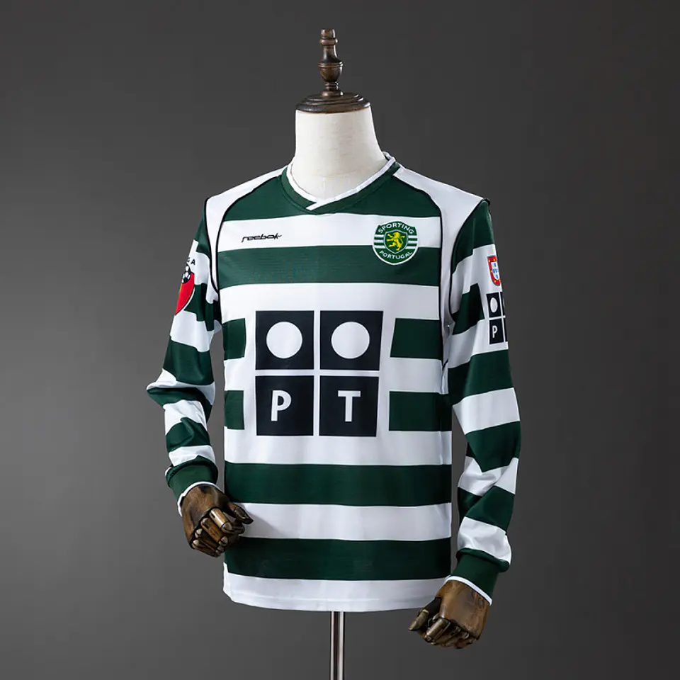 Camisola Sporting CP I 01/03 - Retro - Manga Longa 1