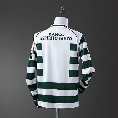 Camisola Sporting CP I 01/03 - Retro - Manga Longa