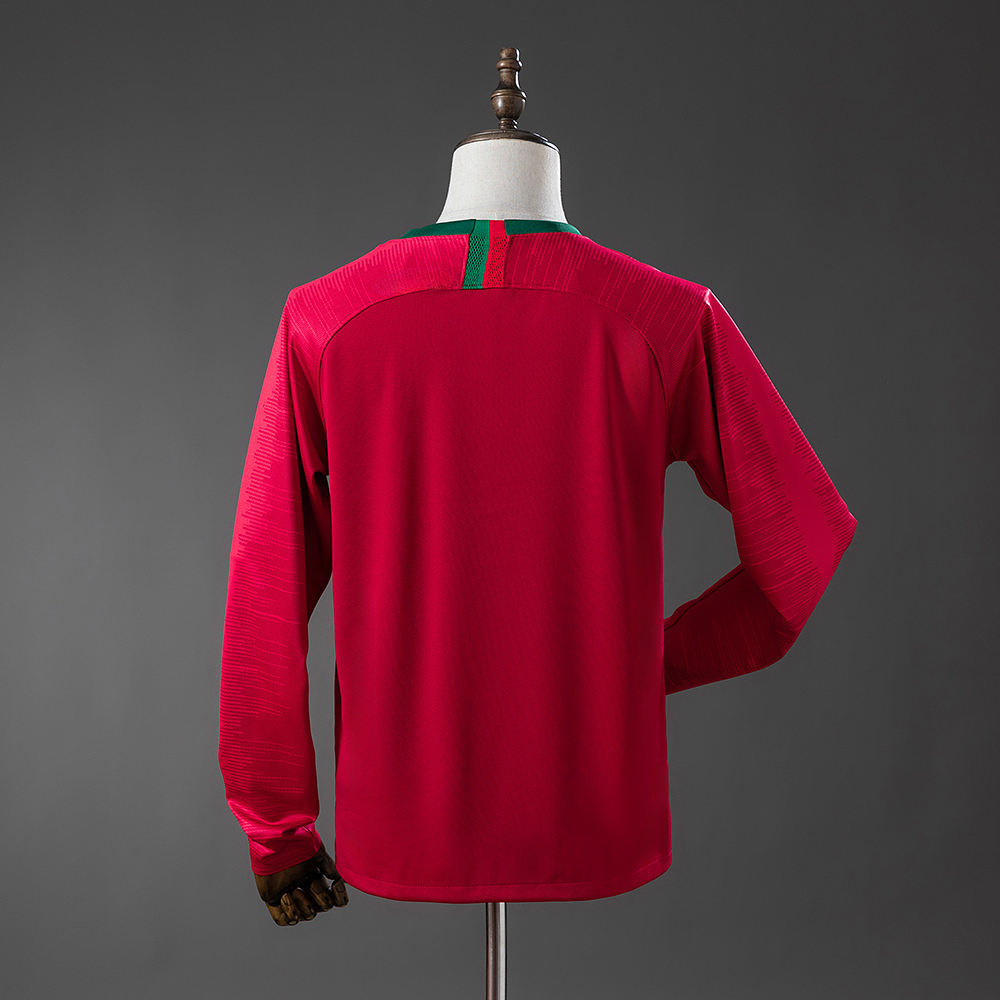 Camisola Portugal I - FIFA WC 2018 - Manga Longa - Retro