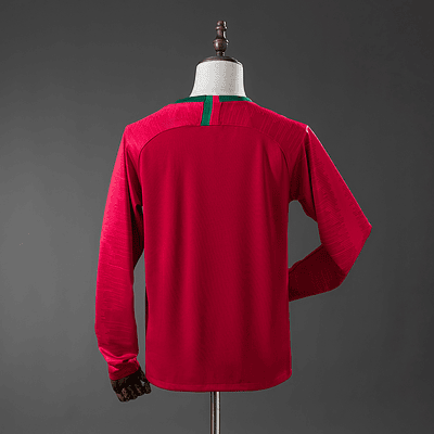 Camisola Portugal I - FIFA WC 2018 - Manga Longa - Retro