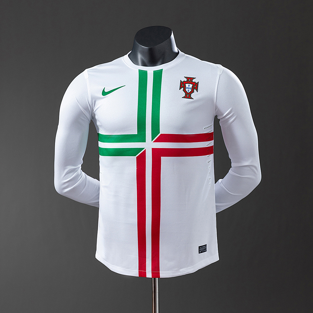 Camisola Portugal II - Euro 2012 - Manga Longa - Retro - Versão Jogador