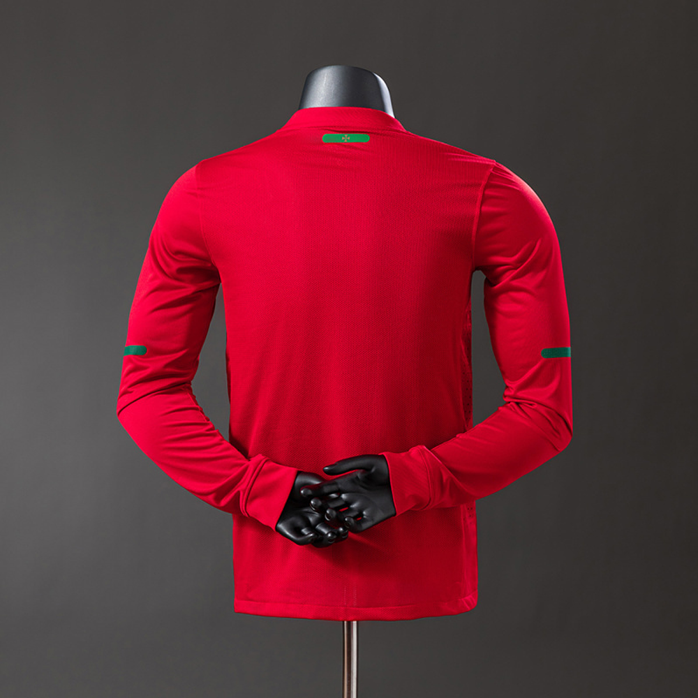 Camisola Portugal I - FIFA WC 2010 - Manga Longa - Retro - Versão Jogador