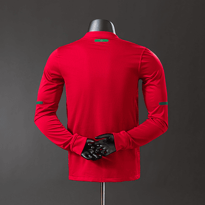 Camisola Portugal I - FIFA WC 2010 - Manga Longa - Retro - Versão Jogador
