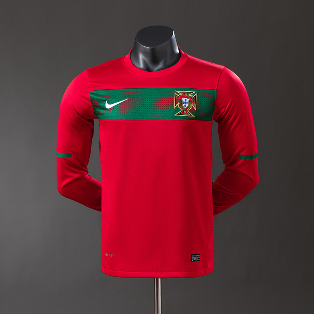 Camisola Portugal I - FIFA WC 2010 - Manga Longa - Retro - Versão Jogador