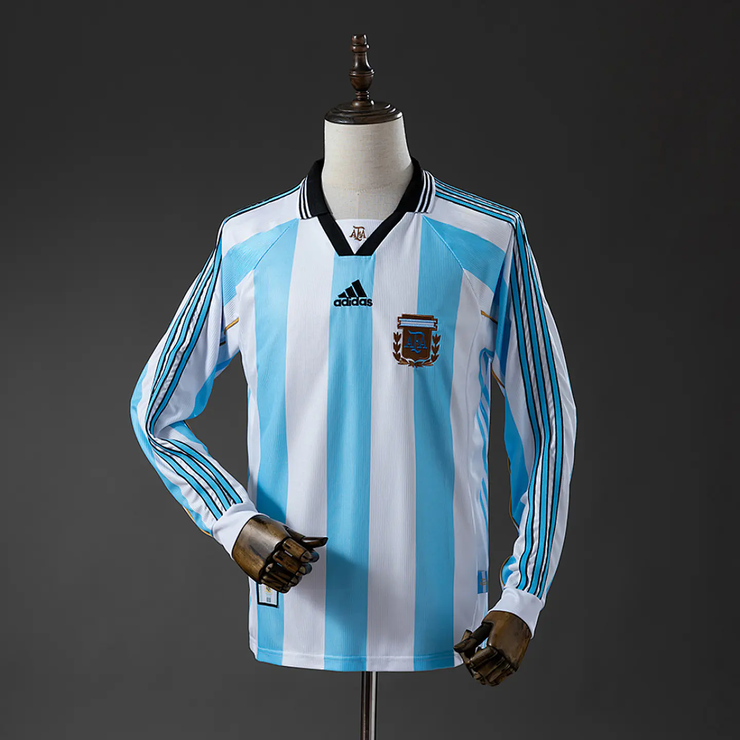 Camisola Argentina I 1998 - Manga Longa - Retro 1