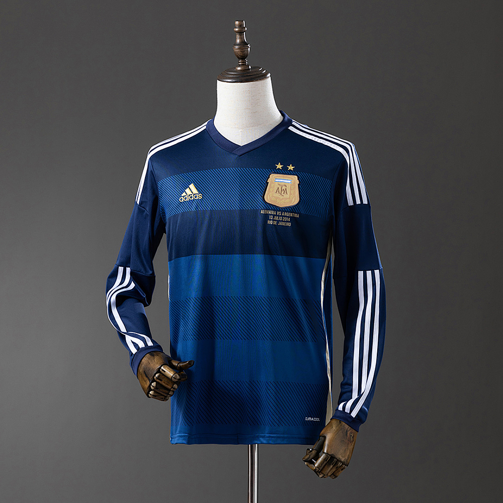 Camisola Argentina II - FIFA WC 2014 - Manga Longa - Retro