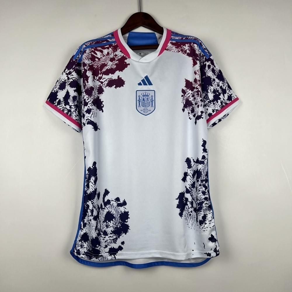 Camisola Espanha II 2023 - Seleção Feminina - Retro