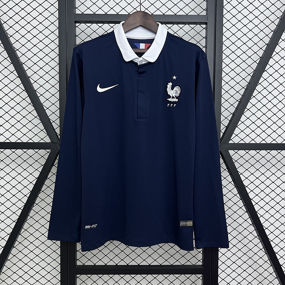 Camisola França I - FIFA WC 2014 - Manga Longa - Retro
