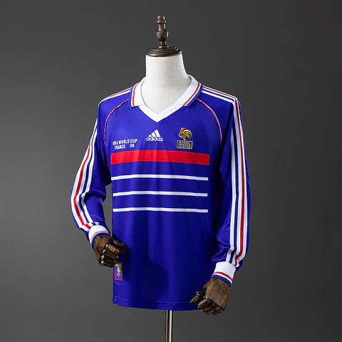 Camisola França I 1998 - Manga Longa - Retro