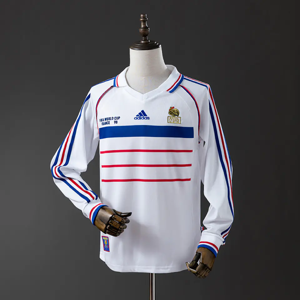 Camisola França II 1998 - Manga Longa - Retro 1