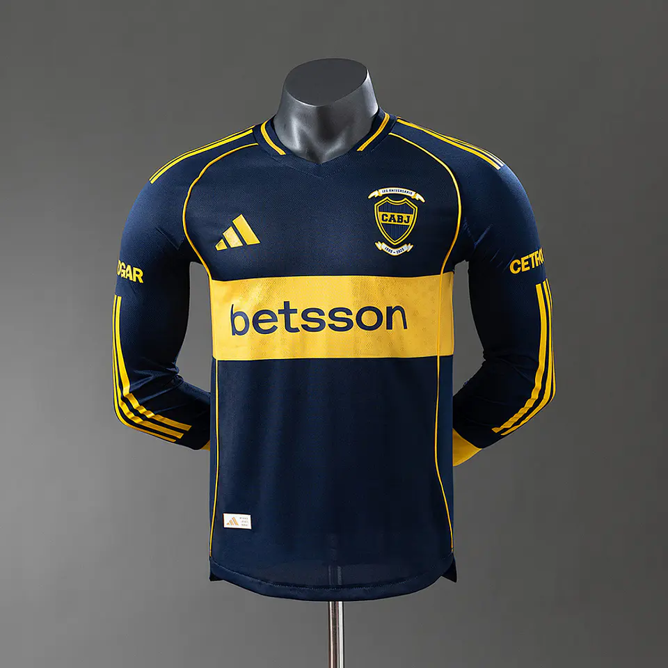 Camisola Boca Juniors I 25/26 - Manga Longa - Versão Jogador 1