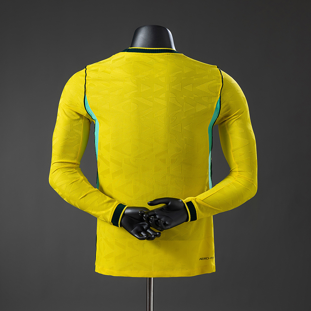 Camisola Brasil I - FIFA WC 2026 - Versão Jogador - Manga Longa