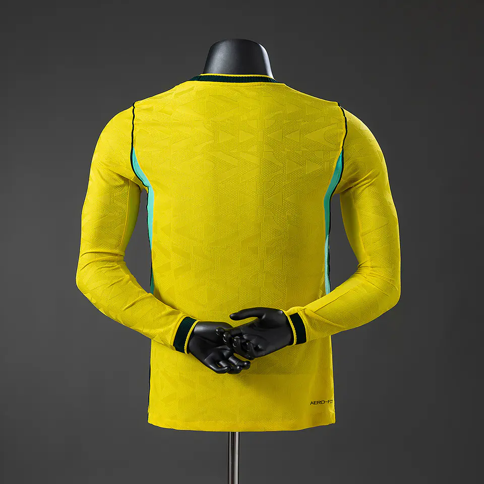 Camisola Brasil I - FIFA WC 2026 - Versão Jogador - Manga Longa 2