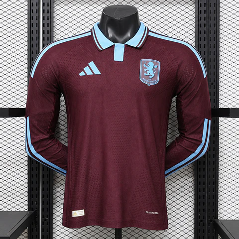 Camisola Aston Villa I 26/27 - Manga Longa - Versão Jogador
