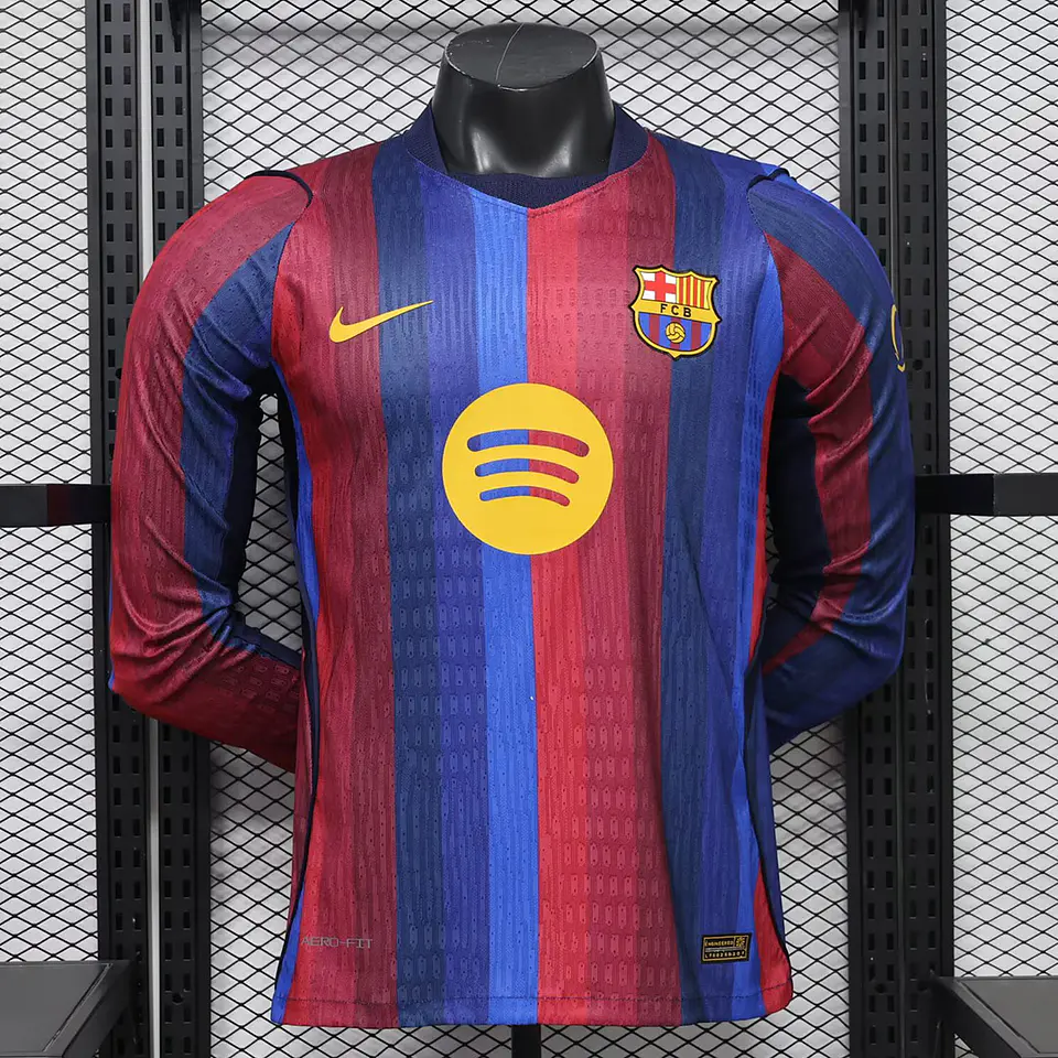 Camisola Barcelona I 26/27 - Versão Jogador - Manga Longa 1