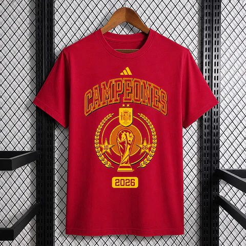 Camisola Espanha - Edição Campeões do Mundo 2026