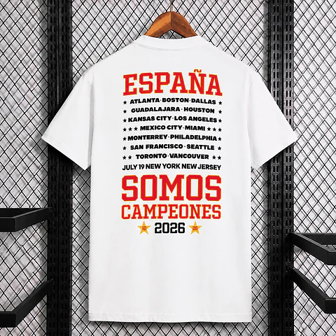 Camisola Espanha - Edição Campeões do Mundo 2026