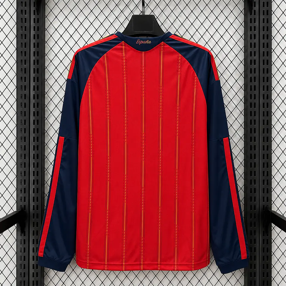 Camisola Espanha I - FIFA WC 2026 - Edição 2 Estrelas - Manga Longa 2