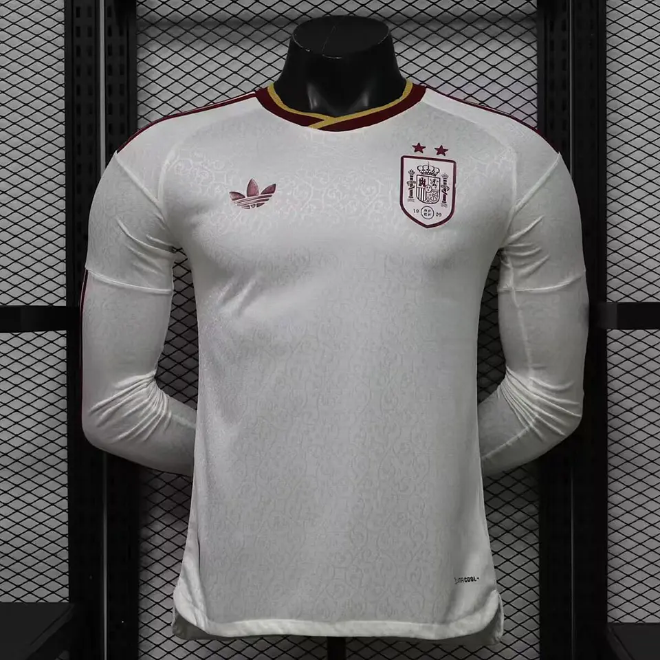 Camisola Espanha II - FIFA WC 2026 - Versão Jogador - Edição 2 Estrelas - Manga Longa 1