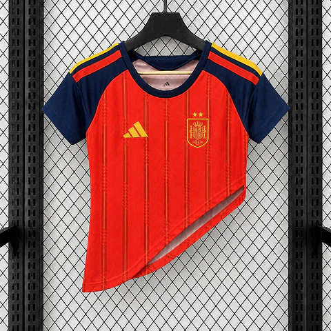Top feminino Espanha I - FIFA WC 2026 - Assimétrico 