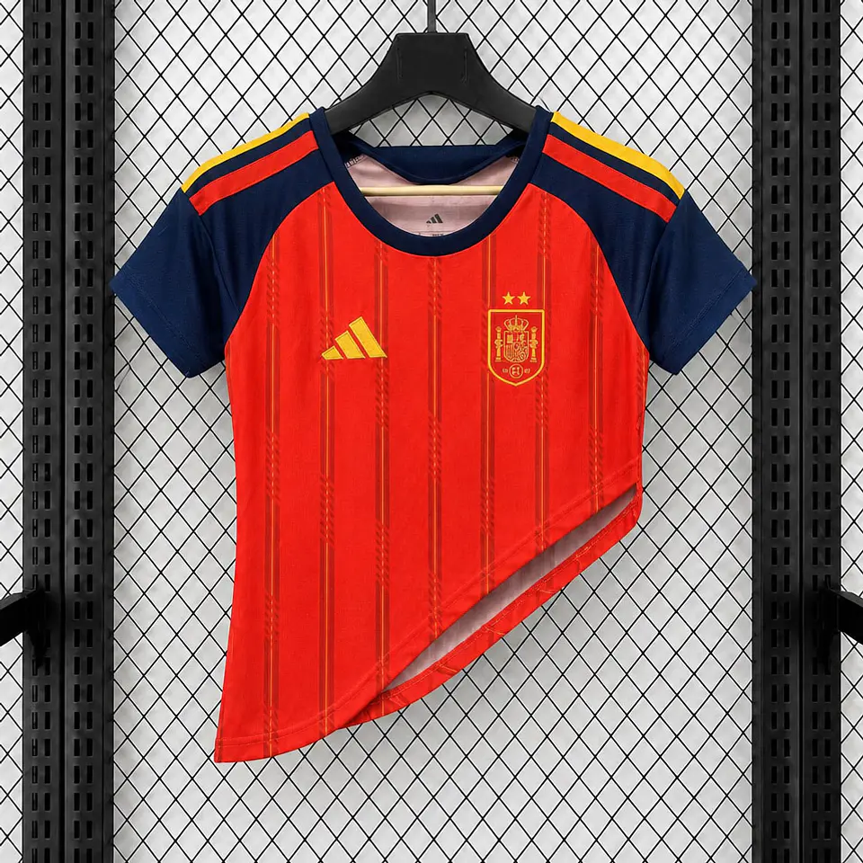 Top feminino Espanha I - FIFA WC 2026 - Assimétrico  1