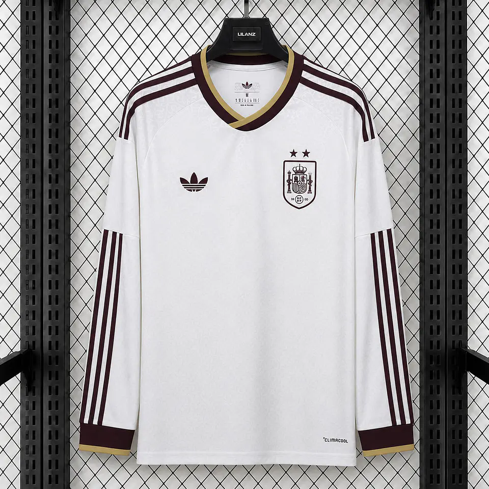 Camisola Espanha II - FIFA WC 2026 - Edição 2 Estrelas - Manga Longa 1